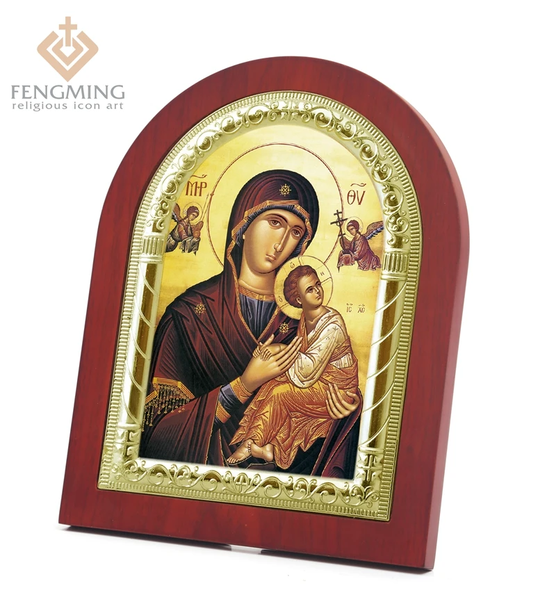 Дева Мария религиозная Серебряная икона Богоматерь вечная помощь римская