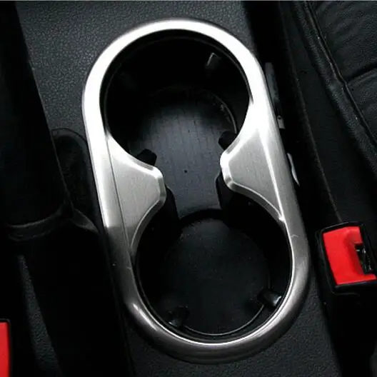 Stainless steel water cup holder decoration Frame case For Volkswagen vw Jetta MK6 2012 2013 2014 car-styling auto accessories