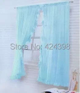 Рустикальный Комплект штор для окон кровати Тюлевая Штора кухни спальни