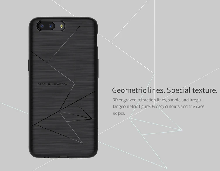 Nillkin Magic QI Беспроводное зарядное устройство приемник чехол для One Plus 5 A5000 5," Магнитная функция анти-отпечатков пальцев ТПУ задняя крышка