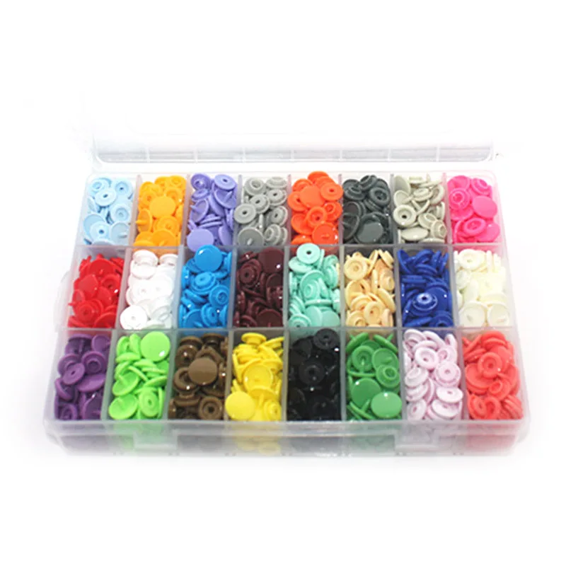 360 наборов 24 цвета пластиковая полимерная кнопка + обновленная U образная