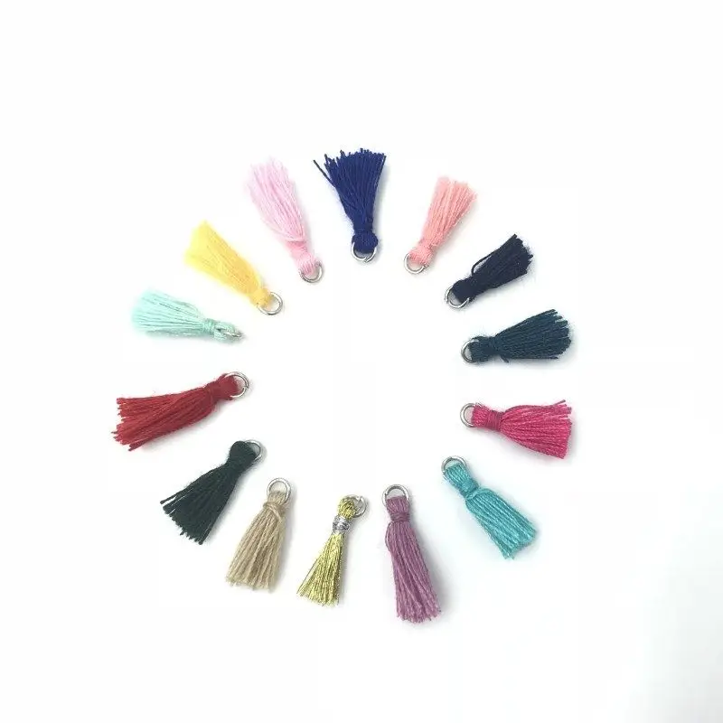 DIUY 50pcs Mini cotton tassel Pendant Handmade jewelry clothing craft accessories 10mm | Дом и сад