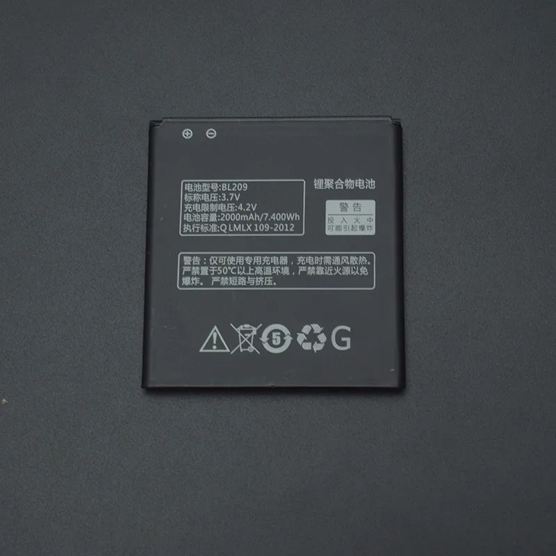 Батарея для Lenovo A516 2000 мАч BL209 запасная батарея A706 A760 A820E A378T A398T A788T|battery for lenovo|battery