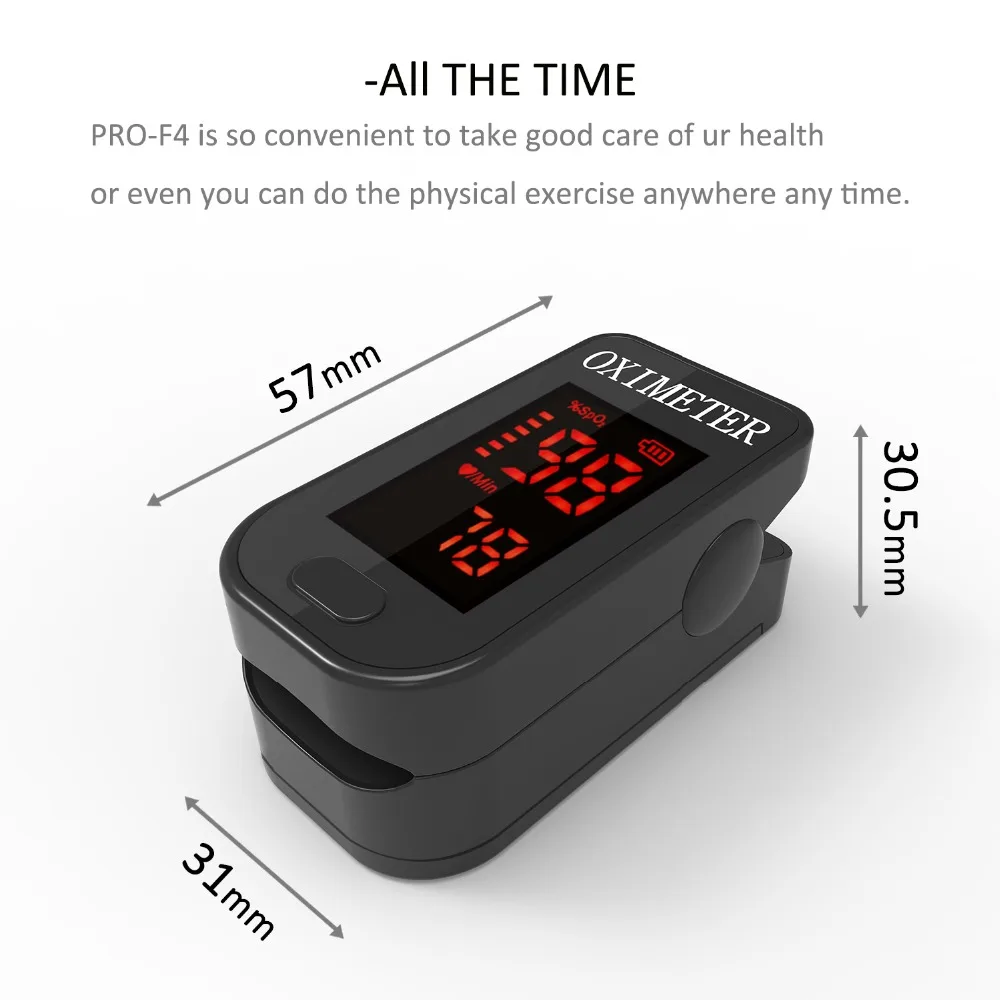 

PRCMISEMED 10PCS Household Health Monitors Oximeter CE Monitor Fingertip Pulse Oximeter SPO2 Oximeter ABS Sensor-Cool Black