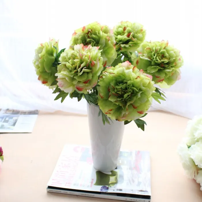 Красивые Искусственные Шелковые пионы искусственные цветы украшение для