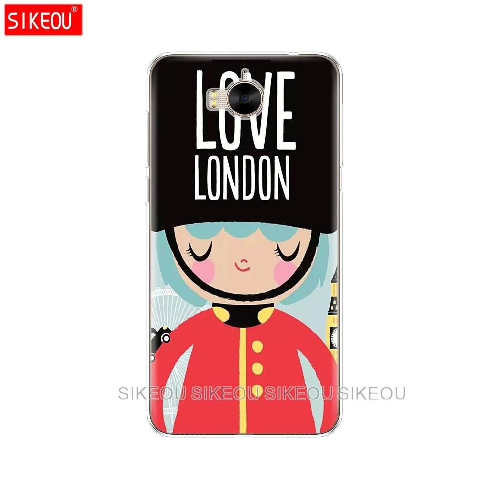 Силиконовый чехол для телефона Huawei Honor 7A PRO 7C Y5 Y6 Y7 Y9 2017 2018 Prime big ben Bus | Мобильные