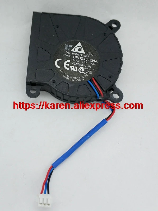 3-проводной охлаждающий вентилятор для проектора Delta 4510 DC12V 0.20A BFB04512HA 45*45*10 мм |