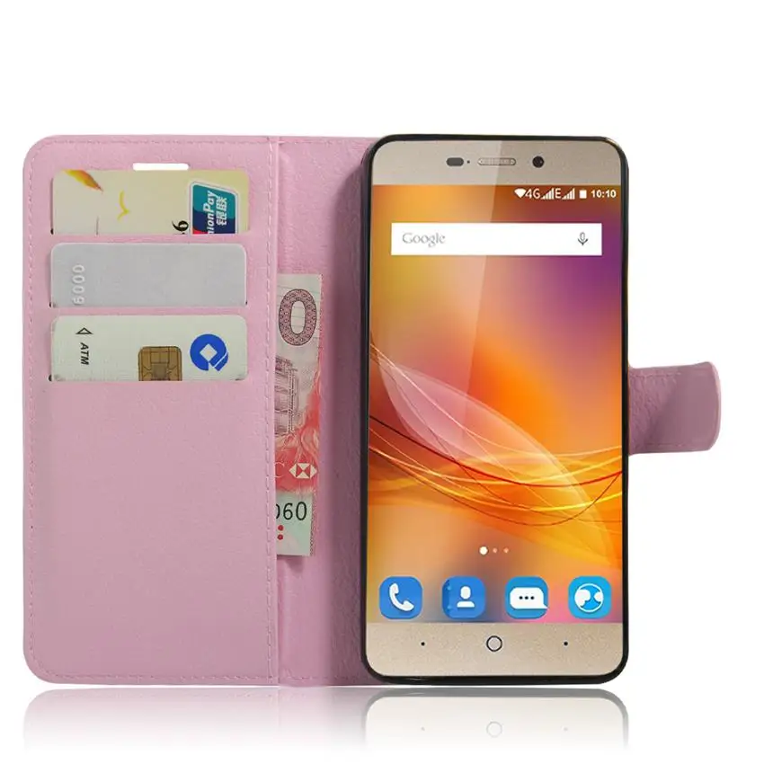 Для zte лезвие A452 Чехол класса люкс из искусственной кожи чехол для задней крышки для zte лезвие A452 452 защитный чехол-накладка для телефона с отделением для карт