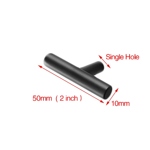Black Single hole NAIERDI матовый черный Золотой прямые ручки для шкафа из нержавеющей стали матовый черный Золотой кухонные дверные ручки для шкафа - Цвет: Black Single hole