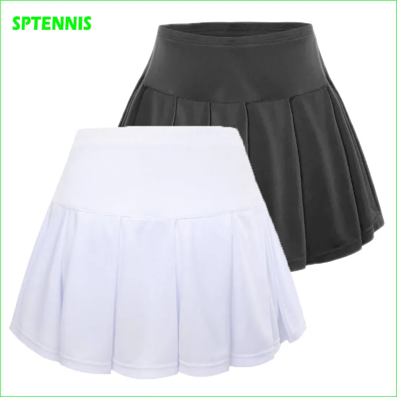 Девочка Теннисная юбка для бадминтона Женская спортивная нижняя с шортами детей