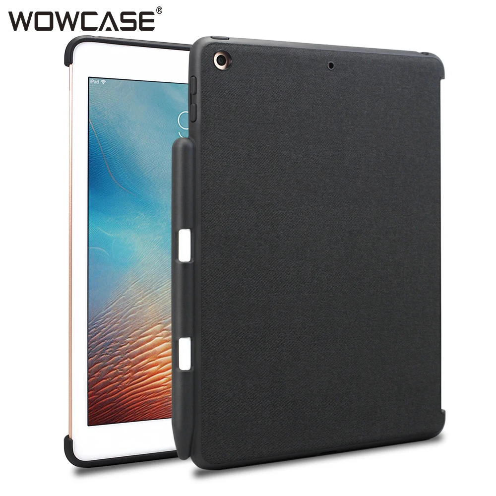 Для iPad 9 7 чехол (2018/2017) WOWCASE карандаш держатель ударопрочный тонкий ультра задняя