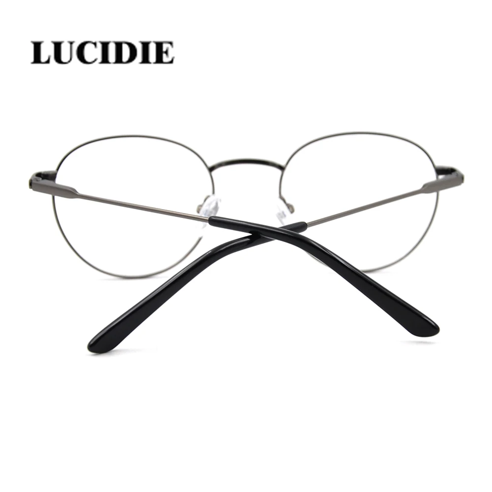 Мужские и женские очки Lucide винтажные оправы из нержавеющей стали круглые