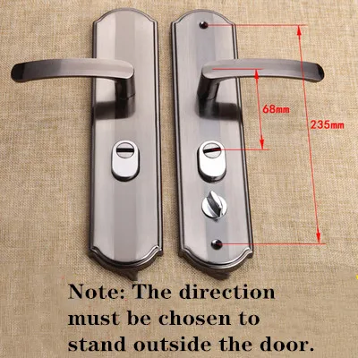 1 Practical door handle set anti-theft lock security lock double latch for bedroom bathroom furniture door lock accessories
