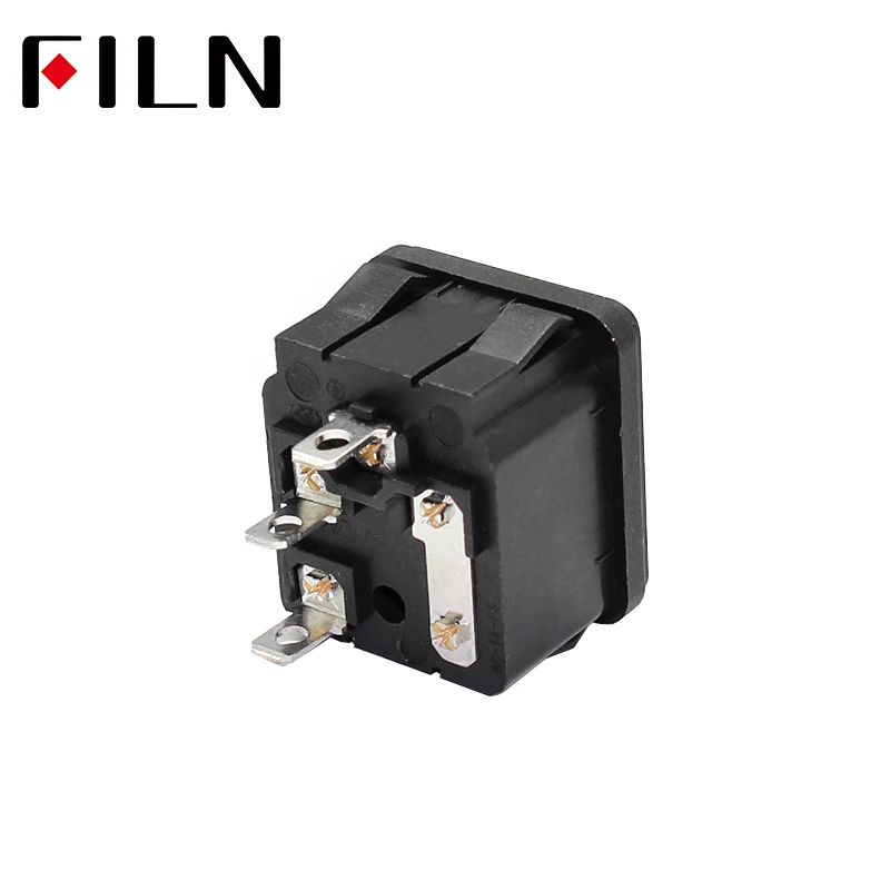 FL AC 11 1 шт. 3 контактный IEC320 C14 Мужской Шнур питания на входе розетка разъем с