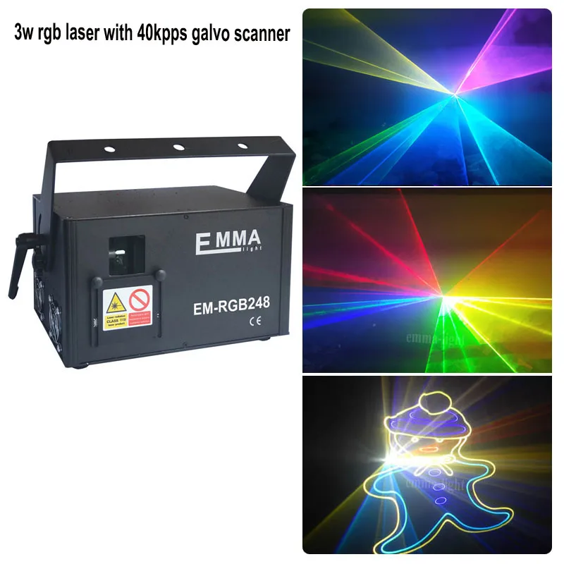 3w rgb laser 40K Сценический лазерный светильник 2 Вт 2000 МВт rgb ILDA SD карта DMX dj дискотечные Лазерные Лампы для продажи - Цвет: 3w rgb laser 40K