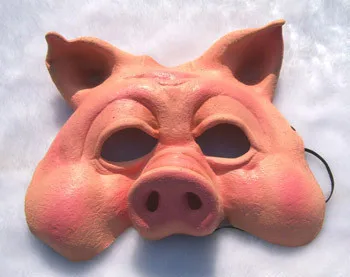 Halloween Christmas masquerade masks animal mask quality latex - pig Дом и сад
