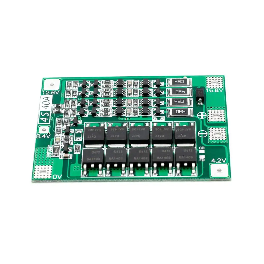 4S 40A литий-ионная литиевая батарея 18650 зарядное устройство PCB BMS Защитная плата с