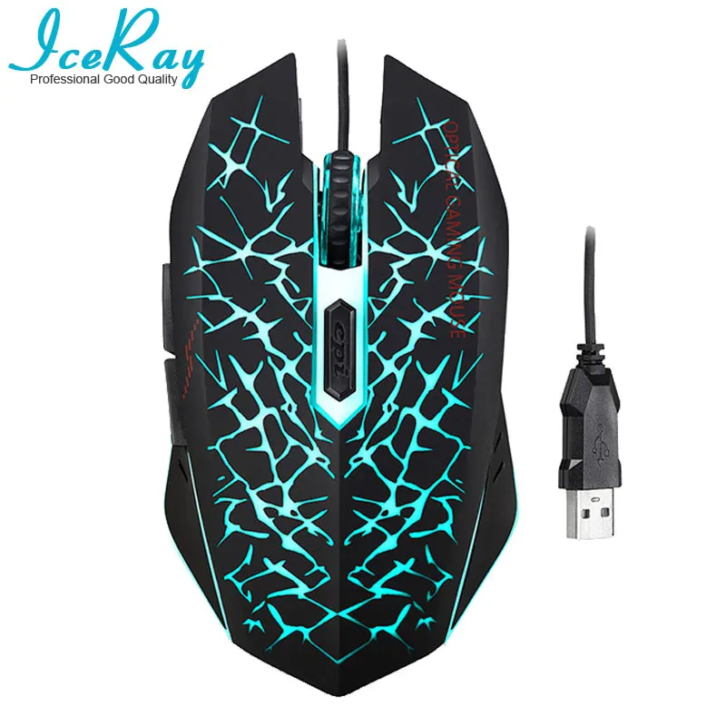 IceRay профессиональная Проводная игровая компьютерная мышь с 6D 3200 точек/дюйм|Мыши|
