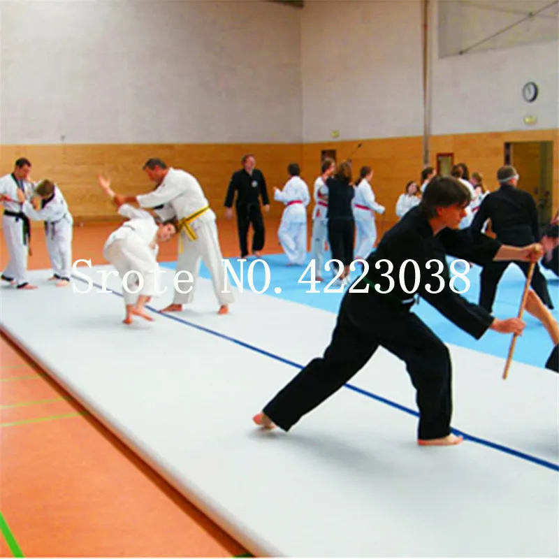 Дешево Бесплатная доставка Воздушная дорожка 8x2x0,2 м Высококачественная надувная дорожка для барабана/воздушная дорожка гимнастические маты бесп...