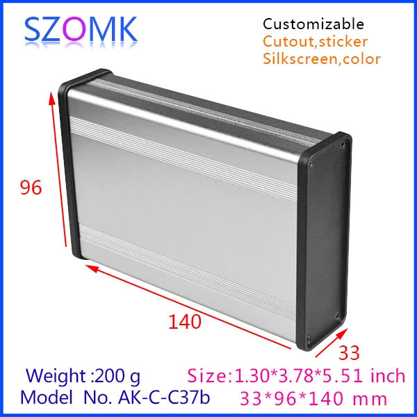 Szomk Новое поступление алюминиевый корпус усилителя (1 шт.) 33*96*140 мм