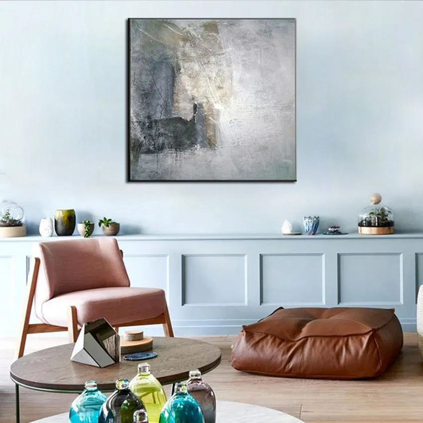 Оригинальная Картина на холсте ручной работы домашний декор большого размера