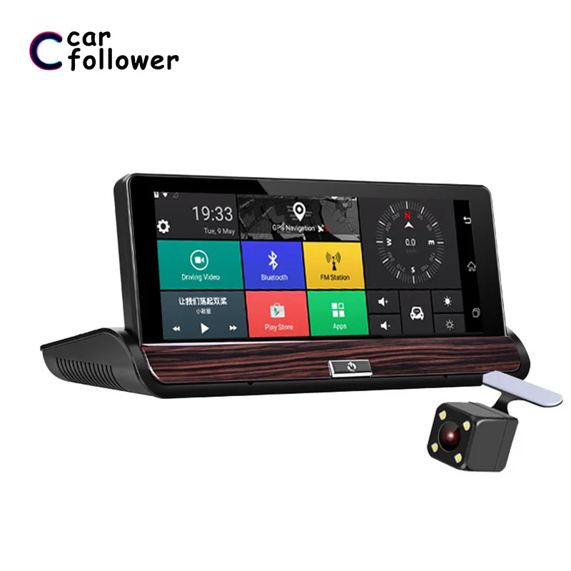 Full HD 1080 P 7 &quotips 3g Wifi Автомобильный видеорегистратор камера Android 5 0 gps навигация