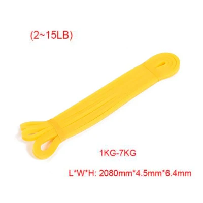 wide 6 mm Fitness Rubber Bands Resistance Band Unisex 208 cm Yoga Athletic Elastic Bands Loop Expander for Exercise Sports Equipment - Цвет: wide 6 mm
