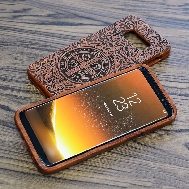 Чехол BOREYOUE для samsung Galaxy S5 S6 S7 S8 S9 Edge Plus бамбуковый резной Дизайн Деревянный чехол s для samsung Galaxy Note 3 4 5 8 чехол