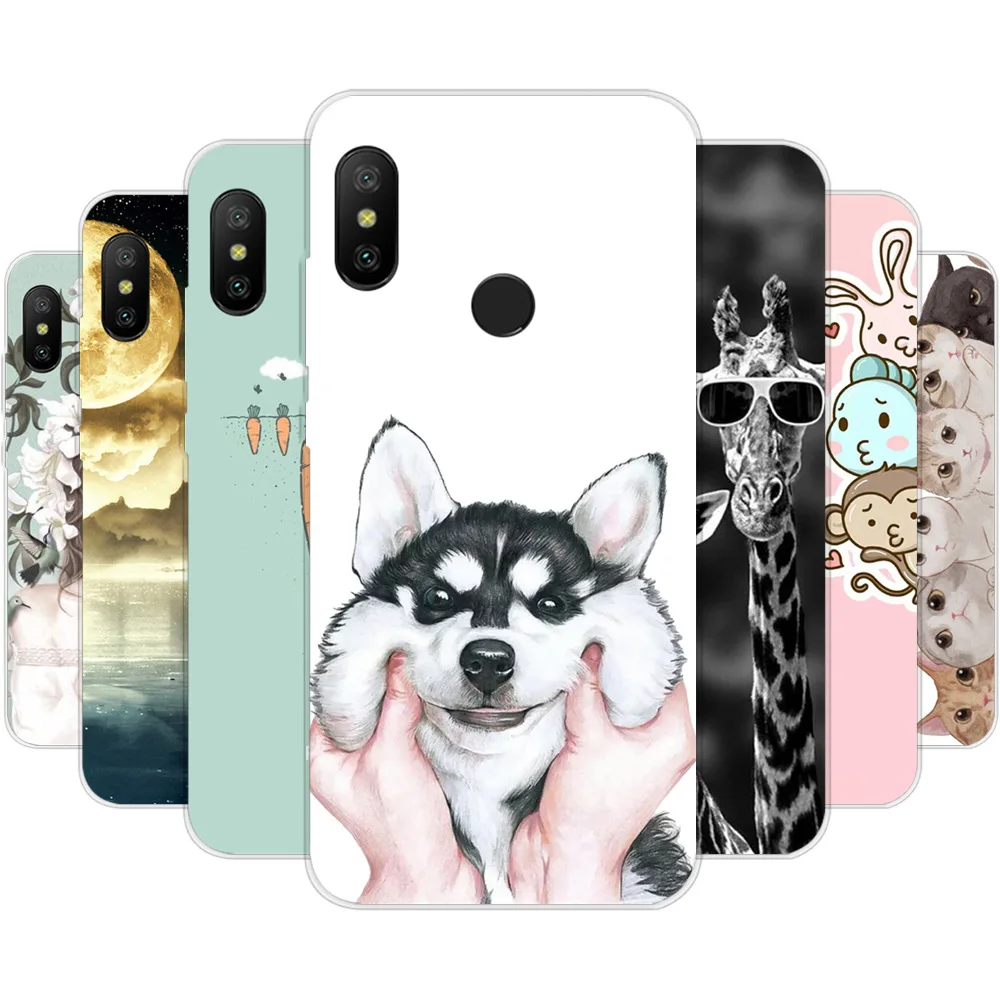 Модный чехол для телефона с милыми мультяшными животными Xiaomi Redmi 6 Pro рисунком
