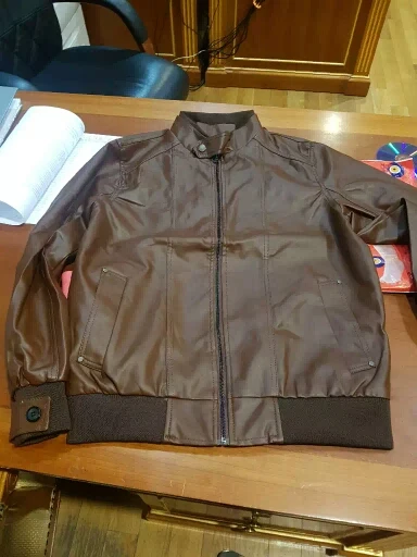 

Mens Stand Collar Faux Leather Jackets Autumn Winter PU Motorcycle Jackets Slim Coat Overcoat Slim Zipper Outerwear 2J1111