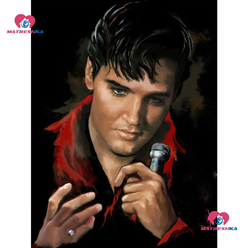 5d diy Алмазная картина полная дрель Квадратные аксессуары Elvis Круглые Вышивка