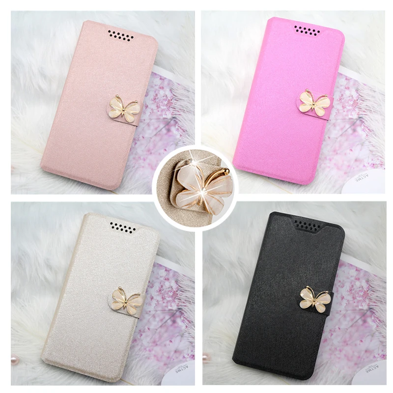 Для Wiko Harry 2 Чехол Harry2 чехол 5 45 роскошный бумажник Шелковый кожаный для WikoHarry2