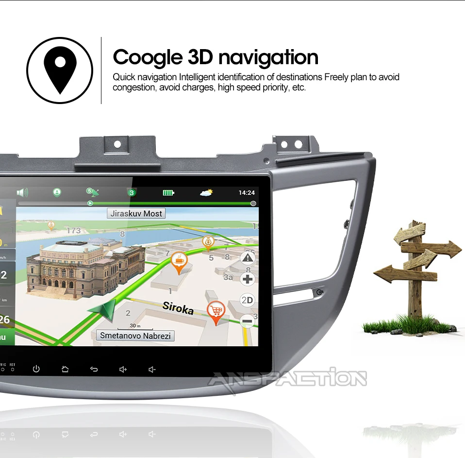 10," ips 2 два Din Android8.1 стерео для hyundai Tucson IX35 радио FM gps Навигация резервная камера без DVD