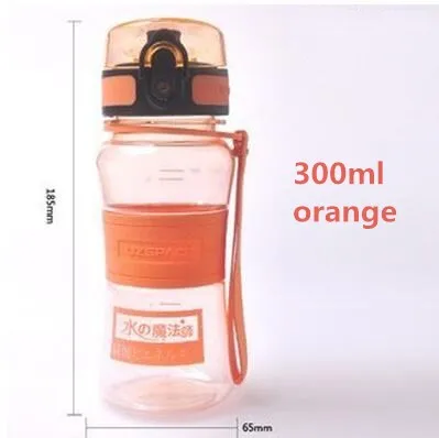 300ml 650 МЛ Экологичный Tritan(BPA БЕСПЛАТНО) спортивные Бутылки с Водой Скраб кофе чай молоко Пространство Кубок восхождение Пешие Прогулки Велоспорт бутылка для воды - Цвет: 300ml