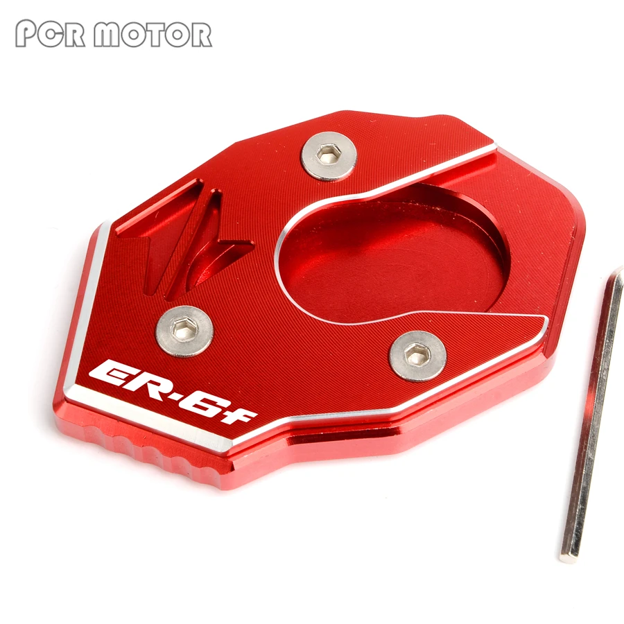 CNC алюминиевая боковая стойка расширение Увеличить зеленый для Kawasaki ER 6F ER6F 2011- 2012 2013
