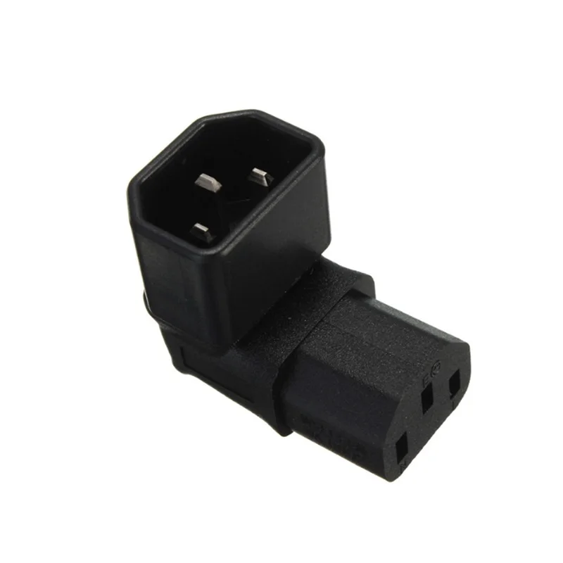 Адаптер питания переменного тока с изгибом IEC320 C13 в C14 вверх под конвертер