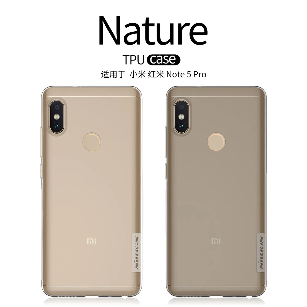Ультратонкий чехол Nillkin из ТПУ для Xiaomi Redmi Note 5 Pro 0 6 мм силиконовый 4 4X 2|cover case for