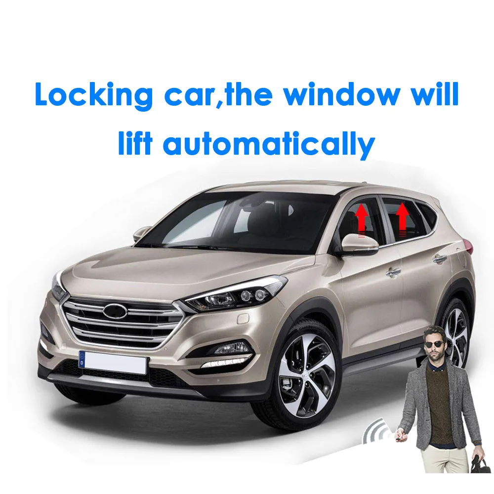 Автомобильный подъемник автомобильного окна CHSKY для Hyundai ix35 левый руль с кнопкой