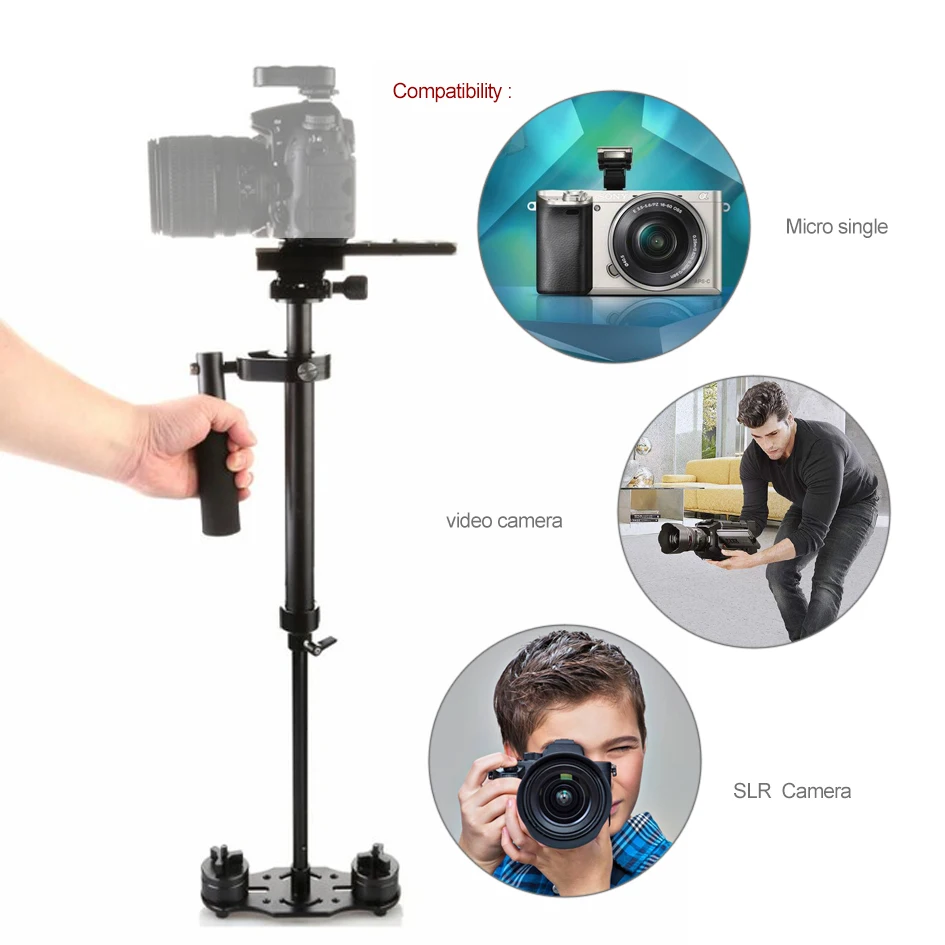 ALUMOTECH S60 Steadycam S 60 + Plus 3 5 кг см алюминиевый ручной Стабилизатор Steadicam DSLR