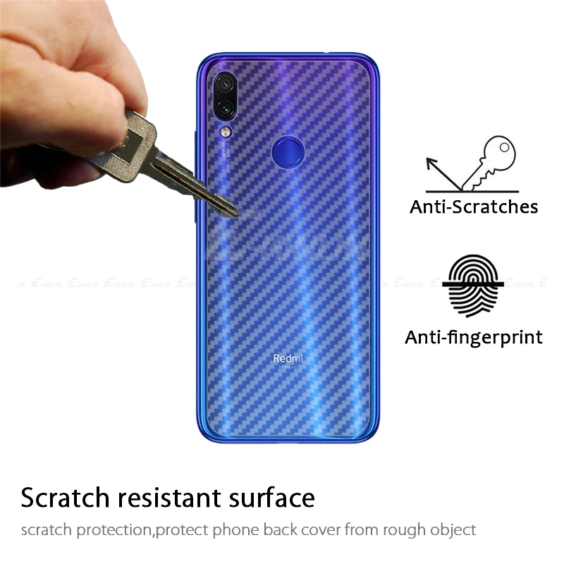 Мягкая защитная пленка из углеродного волокна на заднюю панель для Xiaomi Redmi Mi 9 8 SE 7 6 Note 8T 5 Pro AI Plus, защита заднего экрана без стекла