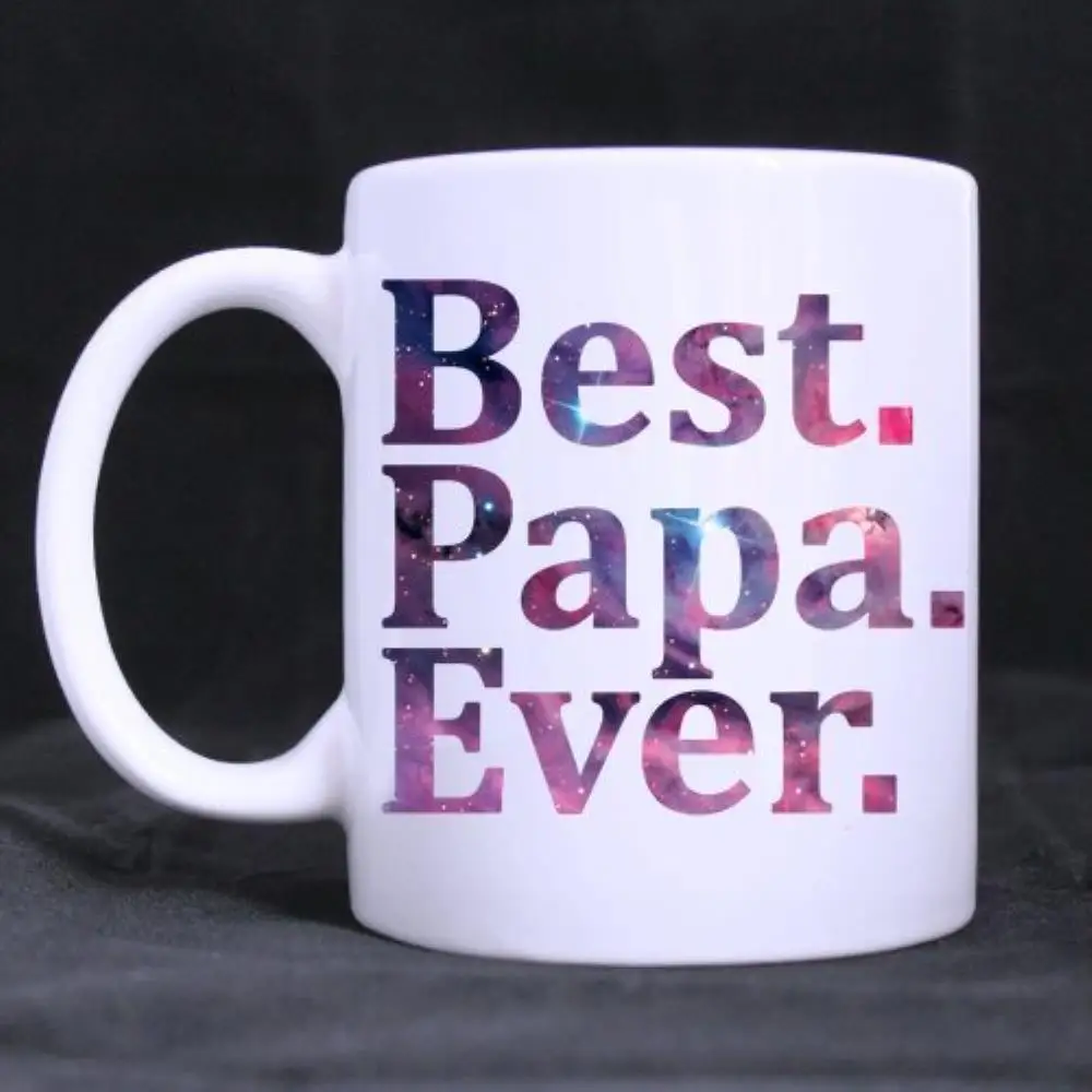 

Mug coffee cup funny mug Father's Day Gift "Best Papa Ever" Ceramic Mug Coffee Cups (11 Oz capacity)