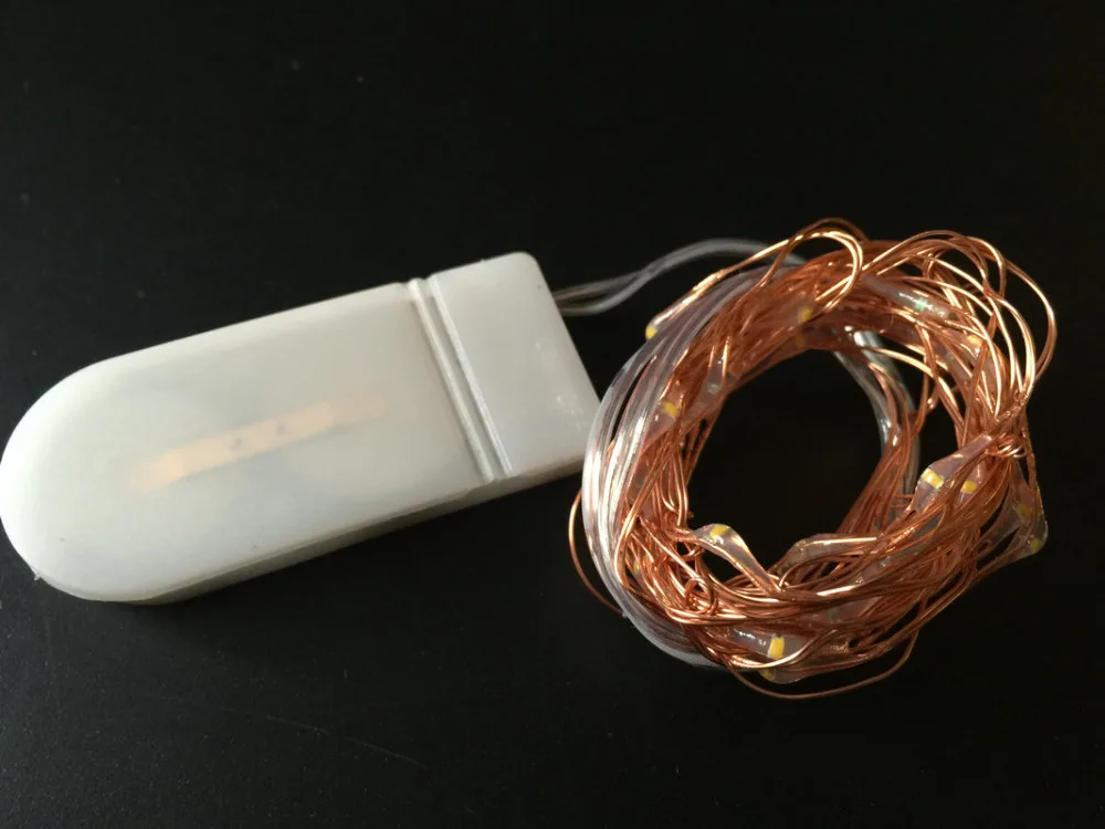 Гирлянда с 20 светодиодами работающая от батарейки 2 м | Лампы и освещение