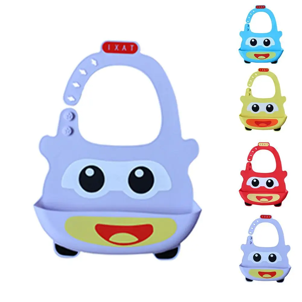 Baby Girls&ampBoys Silicone Saliva Towel Monkey Print Waterproof Bib Leakage-proof 3D Large Three-dimensional Rice Bowl Bibs | Детская