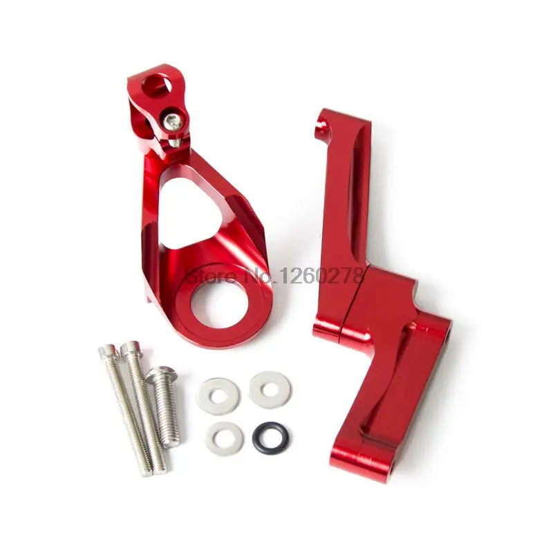 

Red CNC Steering Damper Mounting Kit for Suzuki GSX1300R Hayabusa 1998 1999 2000 2011 2012 2013 2014 2015