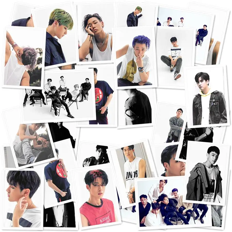 Kpop Ikon новые дети: продолжить Альбом Polaroid Lomo фото плата, вентиляторы коллективные фотокарты 40 шт./компл. плакат