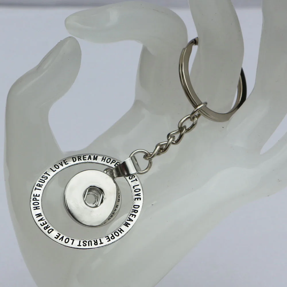 Wholesale Vintage Dream Hope Trust Love Letter Keyring Metal Diy 18mm Snap Buttons Keychain For Men Jewelry NKR012 | Украшения и