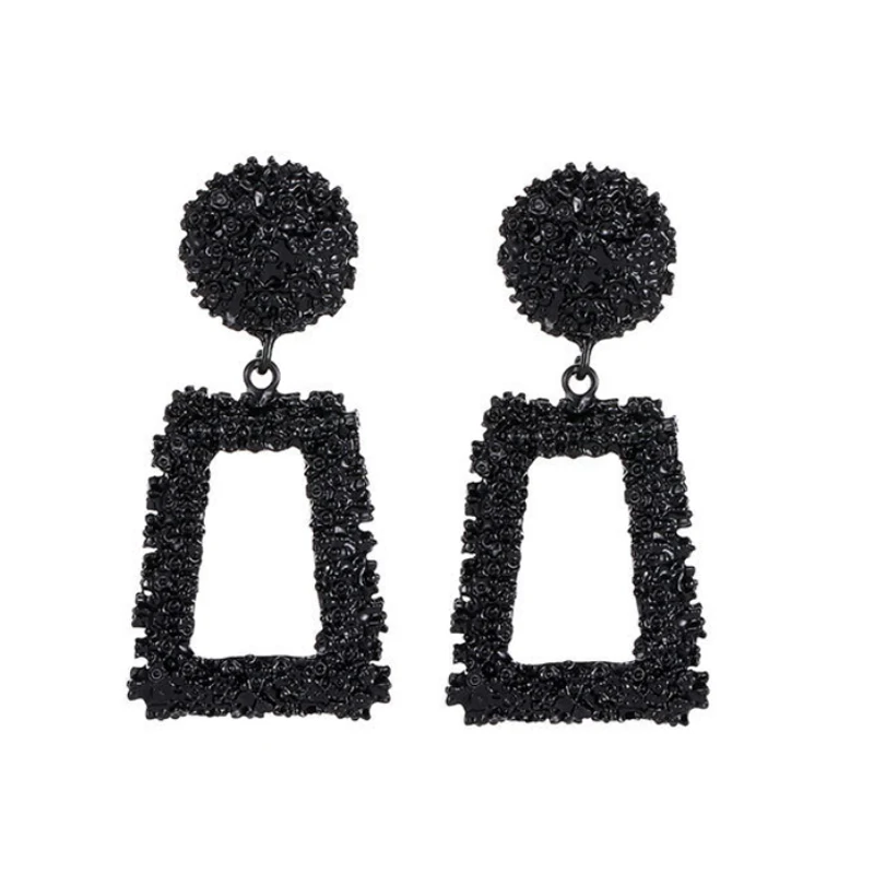 Newest Fashion Vintage Earrings For Women European Design Drop Geometric Statement Metal Earring Gift Friend | Украшения и