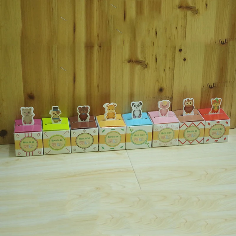 (100 шт./лот) бренд leiso Мультяшные животные коробка конфет Подарочная для детского