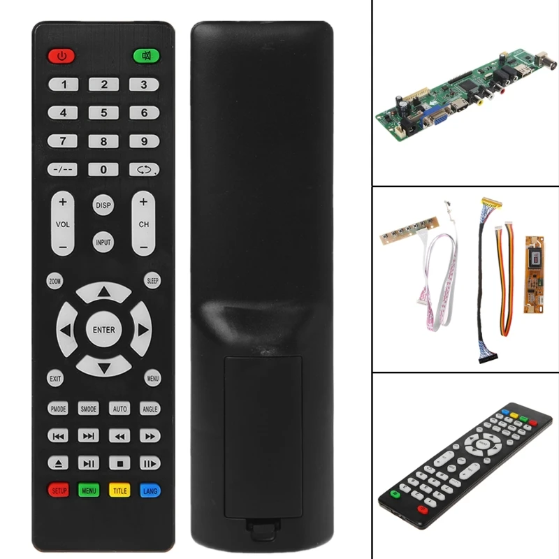 Плата драйвера контроллера V53 для ЖК телевизора ПК/VGA/HDMI/USB интерфейс комплект с 7