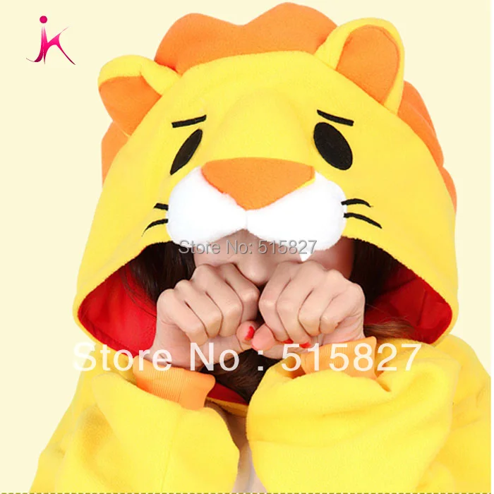 Горячая JP Аниме животных пижамы Лев косплэй костюм для женщин оптовая продажа